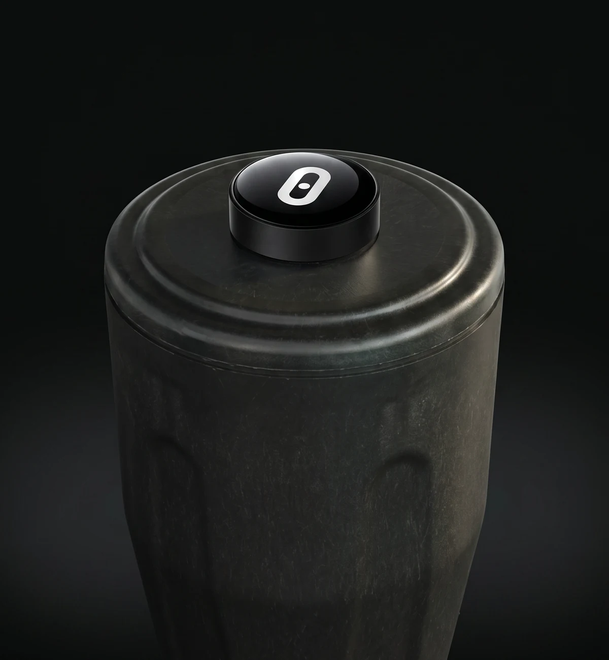 NFC tag being transferred to the urn at the crematorium